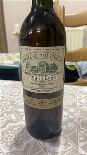 Burdeos Bordeaux blanco Château Toutigeac 2006
