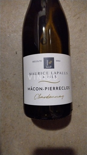 Burgundsko Mâcon a mâconské vesnice Maurice Lapalus & Fils Pierreclos 2024