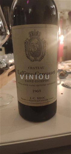 Bordeaux Saint-Estèphe Château Laffitte-Carcasset 1969