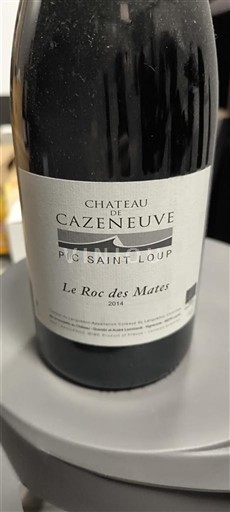 Languedoc Pic-saint-loup Château Cazeneuve Le Roc des Mates 2014