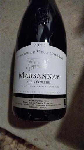 Burgundsko Marsannay Domaine Vieux Collège Les Récilles 2023