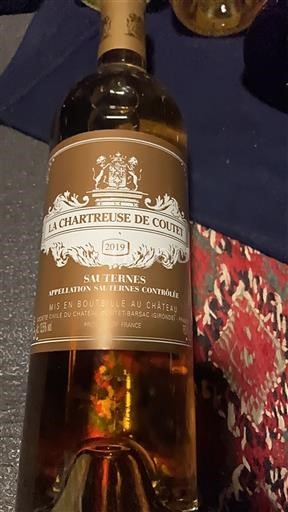 Bordeaux Sauternes La Chartreuse de Coutet 2019