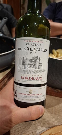 Bordeaux Château S Chevaliers Grand Réserve 2012