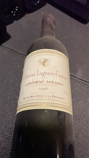 Bordeaux Listrac-Médoc Château Lagrave Cissan 1996