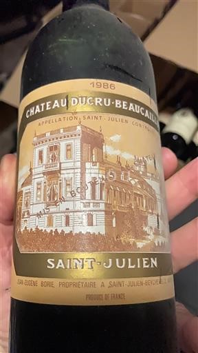 Bordeaux Saint-Julien Château Cru-Beaucaillou 1986