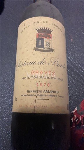 Bordeaux Graves Bordeaux 1978