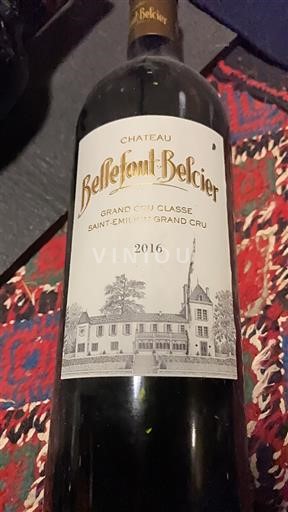 Bordeaux Saint-Émilion Grand Cru Grand Cru Classé Château Bellefont-Belcier 2016