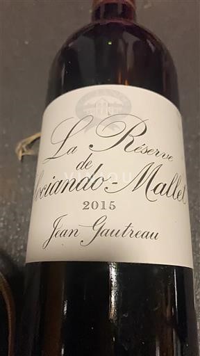 Bordeaux Haut-Médoc Château Sociando-Mallet La Réserve de Sociando-Mallet 2015