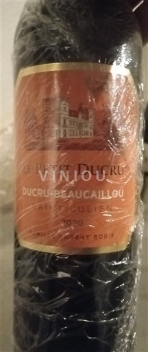 Bordeaux Saint-Julien Château Cru-Beaucaillou Le Petit Ducru 2020