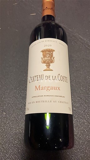 Vine Rouge sec Château Lacoste 2020 Frankrig Bordeaux Margaux AOC
