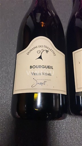 Loiredalen Bourgueil Domaine S Vallettes Vieilles Vignes Icke årgångsbetecknad