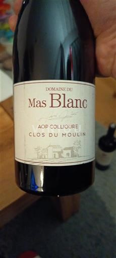Roussillon Collioure Domaine Mas Blanc Clos du Moulin 2019