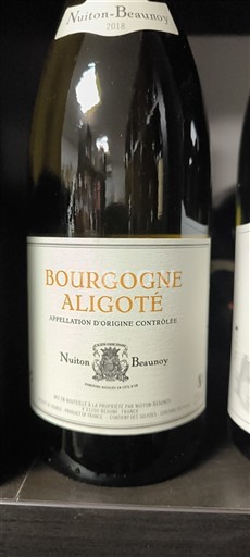 Burgundsko Bourgogne-aligoté Nuiton-Beaunoy 2018