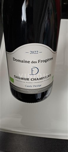 Loire-dalen Saumur-Champigny Domaine S Frogères Prestige 2022