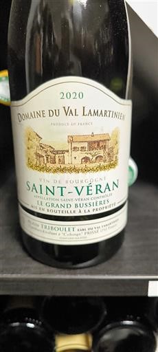 Vine Blanc sec Le Grand Bussières Domaine Val Lamartinien 2020 Frankrig Bourgogne Saint-Véran AOC
