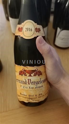Bourgogne Pernand-Vergelesses Premier Cru Bouvier Père & Fils 1er Cru Les Fichots 2016