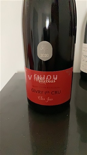 Burgundsko Givry Premier Cru Millebuis Clos Jus 2020