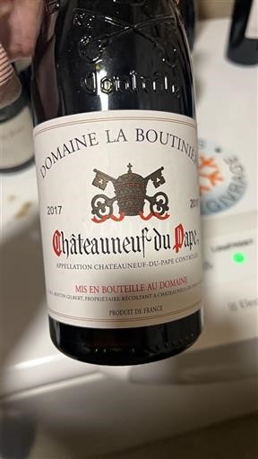 Rhônedalen Châteauneuf-du-Pape Domaine La Boutinière 2017