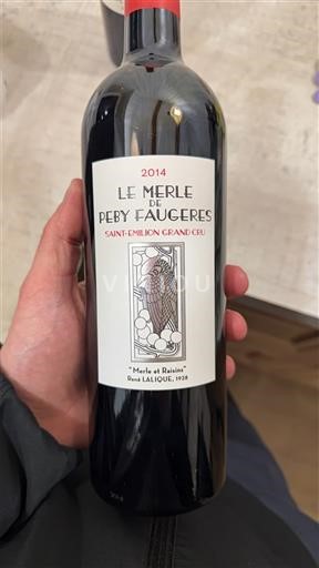 Bordeaux Saint-Émilion Grand Cru Grand Cru Peby Faugeres Le Merle de Peby Faugeres 2014