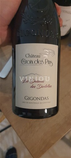 Rona dolina Gigondas Château La Croix des Pins Les Dessous des Dentelles 2015