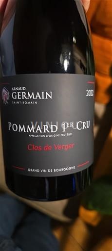 Bourgondië Niet gespecificeerd Premier Cru Arnaud Germain Clos de Verger 2022