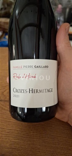 Vallée du Rhône Crozes-hermitage Famille Pierre Gaillard Roche d'Heralade 2021