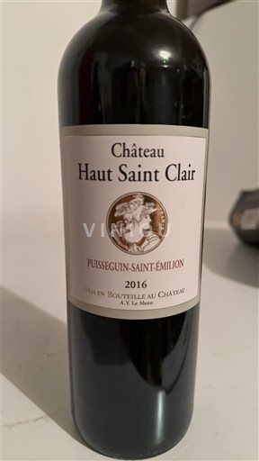 Burdeos Puisseguin-saint-émilion Château Haut Saint Clair 2016