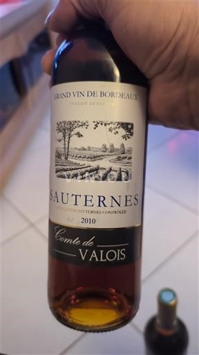 Bordeaux Sauternes Comte de Valois 2010