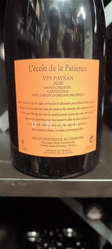 Languedoc Coteaux del Languedoc Saint Christol L'école de la Patience 2020