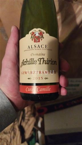 Alsazia Achille Thirion Gewurztraminer Camille 2015