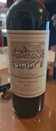 Bordeaux Haut-Médoc Domaine Les Domaines Edmond de Rothschild Le Bouquet 2021