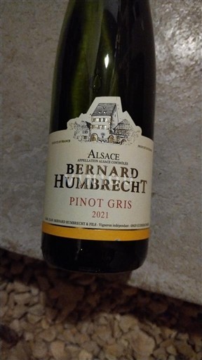 Alsacia Château BERNARD HUMBRECHT Pinot gris 2021