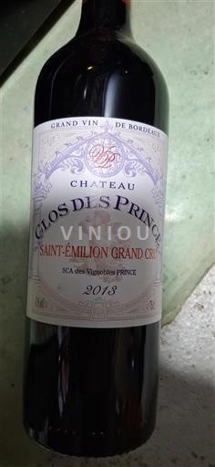 Bordeaux Saint-Émilion Grand Cru Château Clos des Prince 2013