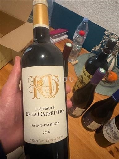 Bordeaux Saint-Émilion Les Hauts de la Gaffelière Sélection d'Excellence 2016