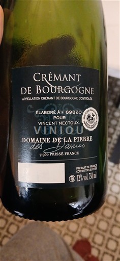 Burgundija Crémant de Bourgogne Domaine La Pierre des Dames Neleten.