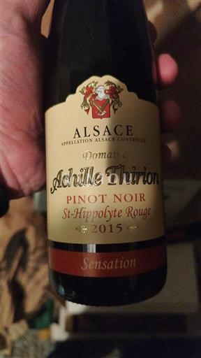 Alsazia Achille Thirion Pinot Noir Sensation 2015