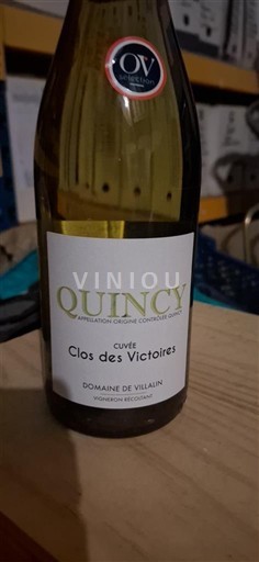 Vallée de la Loire Quincy Domaine Villalin Clos des Victoires 2021