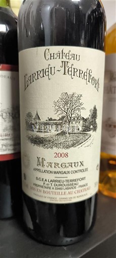 Bordeaux Margaux Château Larrieu-Terrefort 2008