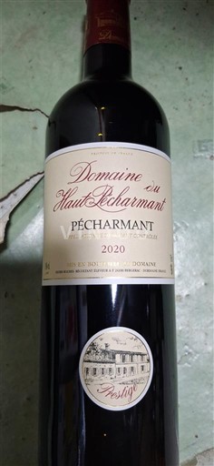 Sudoeste Pécharmant Domaine Haut Selbartant Prestige 2020