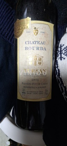 Sudoeste Tursan Château Bourda 1998