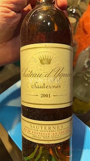 Viinit Blanc liquoreux Château Yquem 2001 Ranska Bordeaux Sauternes AOC Grand Cru