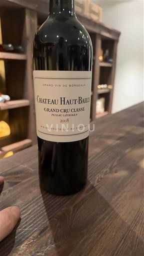 Burdeos Pessac-Léognan Grand Cru Classé Château Haut-Bailly 2008