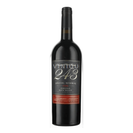 Vùng trồng nho được cấp phép California Oakville Vineyard Block Estate Cabernet Sauvignon 243 Special Reserve 2021