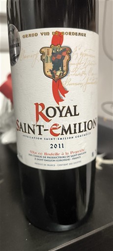 Bordeaux Saint-Émilion Royal Saint-Émilion 2011