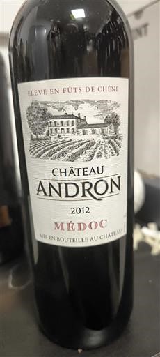 Bordeaux Médoc Château Andron 2012