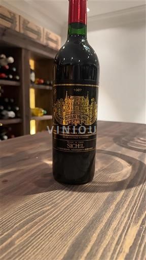 Vine Rouge sec Château Palmer 1987 Frankrig Bordeaux Margaux AOC Grand Cru