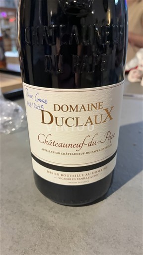 Rhônen laakso Châteauneuf-du-Pape Domaine Claux 2019