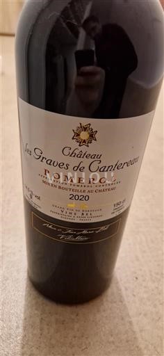 Bordeaux Pomerol Château Les Graves de Canterou 2020