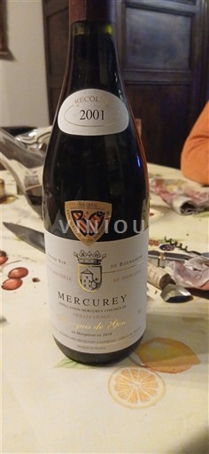Wijnen Rouge sec Domaine Suremain 2001 Frankrijk Bourgondië Mercurey AOC