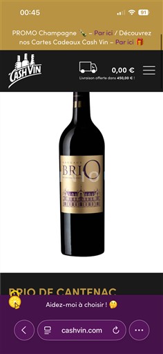 Bordeaux Margaux Château Cantenac Brown Brio de Cantenac 2020